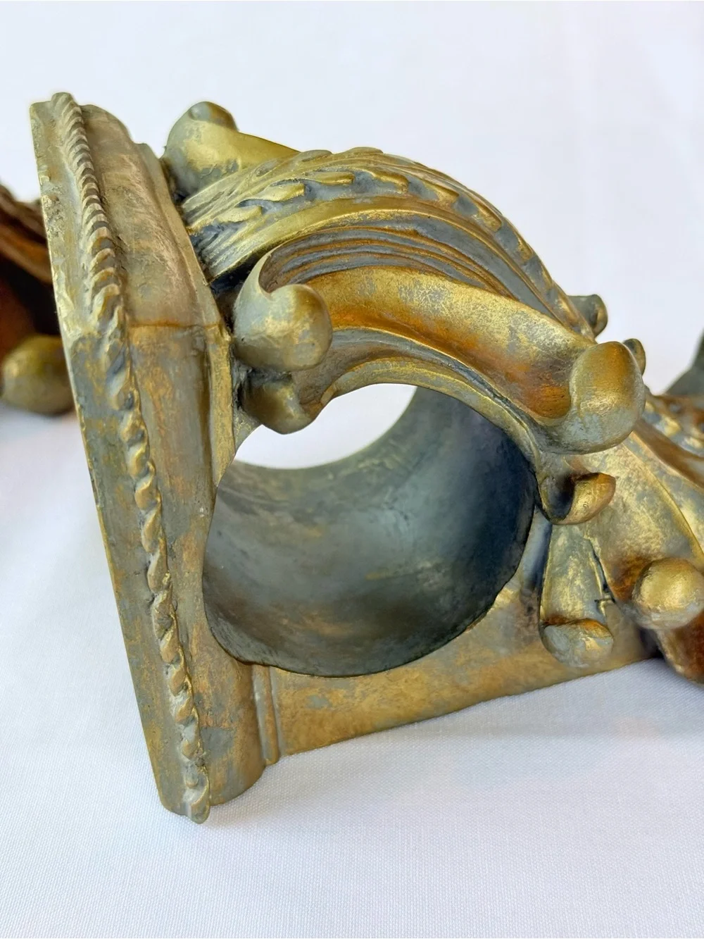 Ornate Gold Decorative Wall Corbel Pair - Home Accent